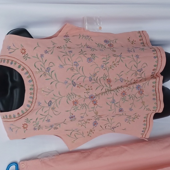 STUDIO 101 3pc Pink top, pants & Jacket Suit Set * sz Large, new old stock, vtg - Picture 5 of 9